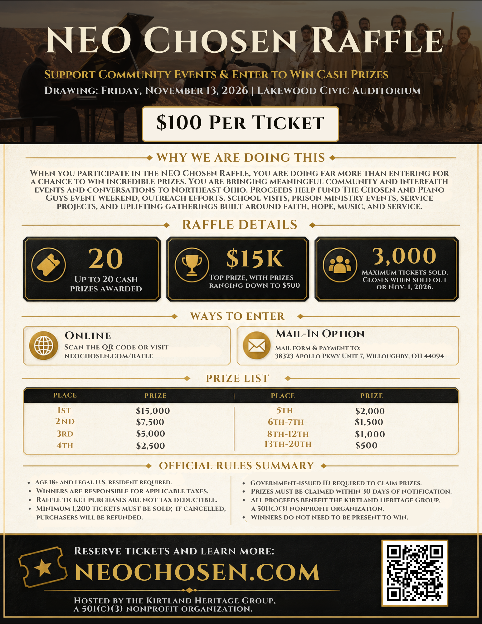 Raffle media graphic preview